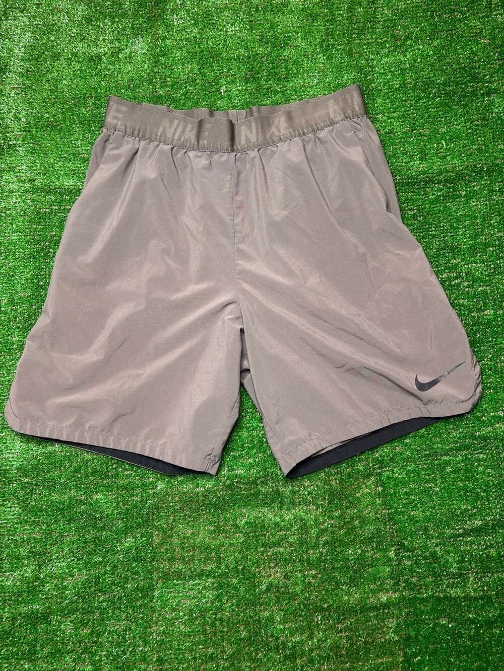 Nike Men's Flex Dri-FIT Training Gym Running Shorts Gray Medium